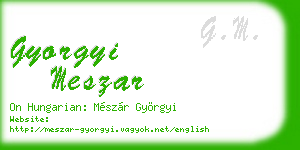 gyorgyi meszar business card